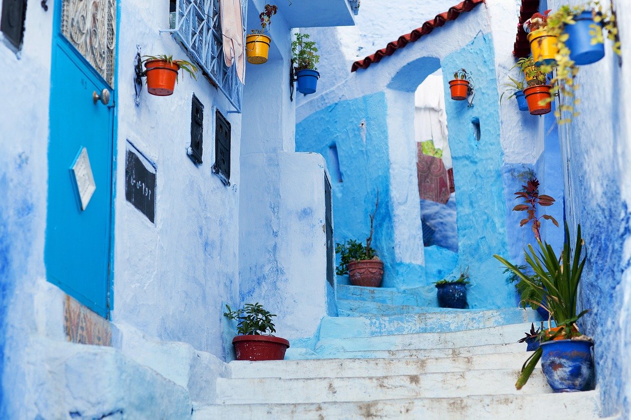Niebieskie domy Maroka
