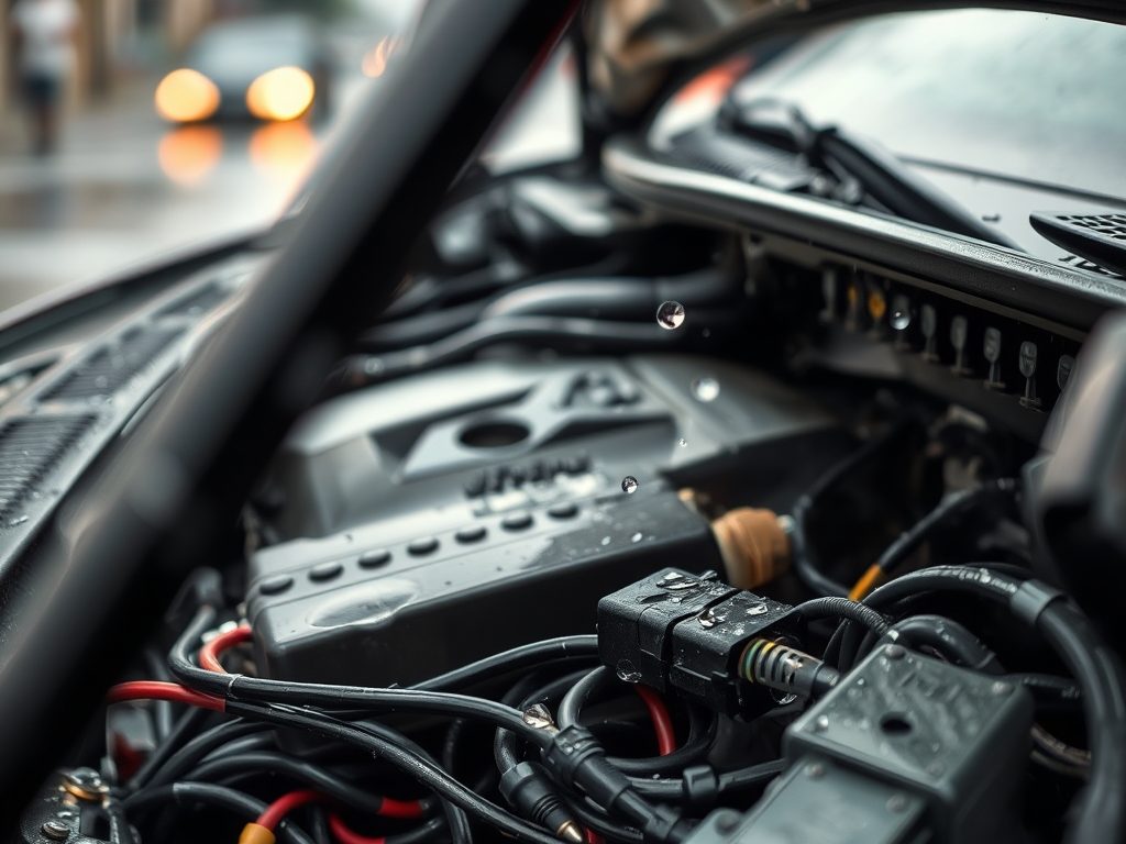 Auto nie odpala po deszczu lub myjni — jak rozpoznać, że winna jest wilgoć w instalacji elektrycznej i zapłonowej